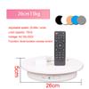 LINGOSHUN 10.2 in Electric Motorized Rotating Turntable,Used for Photography and Product Display,Remote Control of Speed,Direction and Rotation Angle/White/Load 15kg view 4
