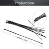 MroMax 20pcs Plastic-sprayed Stainless Steel Cable Ties Wrap Coated Self for Bundling Wires Black (Stainless Steel, 17.72inch) view 2