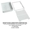 Legrand - OnQ Cable Management, In-Wall Media Box, Dual Purpose Structured Wiring Enclosure, TV Home Theater Recessed Storage Box, 17 Inch, White, ENP1700NA view 4