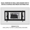 Legrand - OnQ Cable Management, In-Wall Media Box, Dual Purpose Structured Wiring Enclosure, TV Home Theater Recessed Storage Box, 9 Inch, white ENP0900-NA view 2