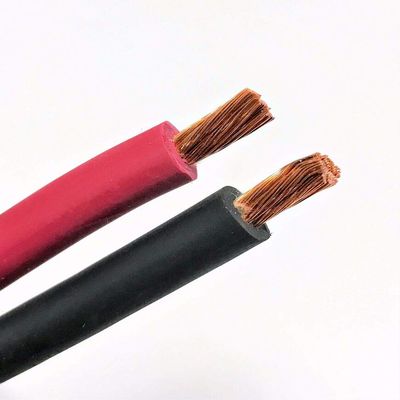 8 GA GAUGE WELDING & POWER/SPEAKER CABLE COPPER - 5' RED & 5' BLACK (10' FT)