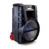 beFree Sound 12 Inch Bluetooth Rechargeable Portable PA Party Speaker with Reactive LED Lights, Black view 2