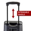 beFree Sound 12 Inch Bluetooth Rechargeable Portable PA Party Speaker with Reactive LED Lights, Black view 4