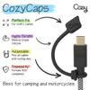 Cozy USB Caps for USB-C Cables with Dust Protection, Tether, Protects During Travel, Portable, Designed by Cozy (USB-C - Black - 10 Pack) view 4