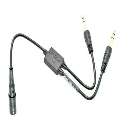 Bose Lemo (6pin) to GA Dual Plug General Aviation Headset Adapter