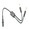 Bose Lemo (6pin) to GA Dual Plug General Aviation Headset Adapter view 1