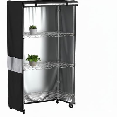 Wire Shelf Cover Waterproof Dustproof Storage Rack Cover with Zipper