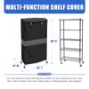 Wire Shelf Cover Waterproof Dustproof Storage Rack Cover with Zipper view 2