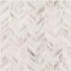 Palisandro Chevron 12 in. x 12 in. x 10mm Polished Marble Mesh-Mounted Mosaic Tile - 5 Pack Set - 5 Sheets (5 sqft) view 2