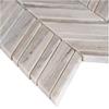 Palisandro Chevron 12 in. x 12 in. x 10mm Polished Marble Mesh-Mounted Mosaic Tile - 5 Pack Set - 5 Sheets (5 sqft) view 3