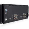 Dual 7" 3RU IPS 1920x1200 Broadcast LCD Rack Mount Monitor with 3G-SDI, HDMI, AV Input and Output D71 Plus view 2