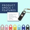 Shes BirdieThe Original Personal Safety Alarm for Women by WomenLoud Siren, Strobe Light and Key Chain in a Variety of Colors (Charcoal) view 3