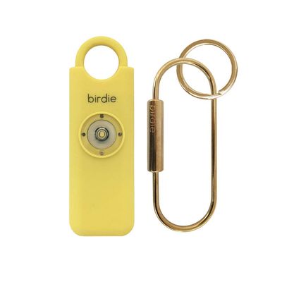 Shes BirdieThe Original Personal Safety Alarm for Women by WomenLoud Siren, Strobe Light and Key Chain in a Variety of Colors (Lemon)