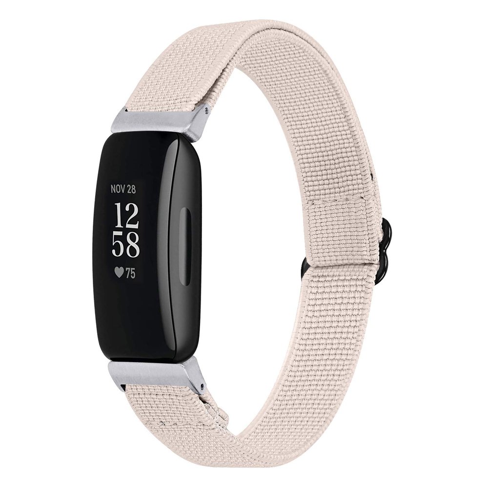 Jennyfly Knit Bands for Fitbit Inspire 2, Women Lightweight Soft Elastic Knit Adjustable 5.3-8.3 inch Breathable Sport Strap Replacement Wristband Compatible with Fitbit Inspire 2