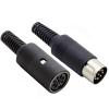 TopHomer 1 Pc Computer Keyboard DIN Plug Socket Connector/Panel Mount Receptacles Socket (Optional) Male/Female, Female Panel Mount Receptacles Socket 3/4/5/6/7/8 Pin (Optional) view 3