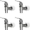 Silver Beverage Dispenser Replacement Spigot, Push Style Spigot for Beverage Dispenser Carafe, Water Dispenser Replacement Faucet By VitaLifePower(4 PACK) view 1