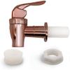 Rose Gold Beverage Dispenser Replacement Spigot, Push Style Spigot for Beverage Dispenser Carafe, Water Dispenser Replacement Faucet (2 PACK) view 2