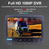 CAMSLEAD 9 inch Monitor 1080P Rear View Camera System with Wired, DVR Recorder, Support 256GB SD Card, 4 Channel Input, Quad Split Screen, 1080P Backup Camera for Trucs, Trailer, Motorhome, Caravans view 2