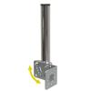 Aimeboost 1.5" Diameter and 12" Length Pole Mount Bracket to Wall Mount Pole Weather Station for Outside Home Antenna TV Antenna Mast Adjustable Angle view 1