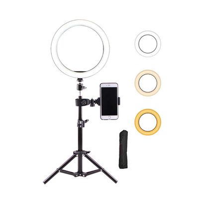 10" Circle Light LED Ring Light with Stand and Phone Holder for YouTube Video Live Dimmable Selfie Ring Light with 3 Light Modes 10 Brightness Level-10 inch 1