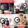 10" Circle Light LED Ring Light with Stand and Phone Holder for YouTube Video Live Dimmable Selfie Ring Light with 3 Light Modes 10 Brightness Level-10 inch 3 view 3