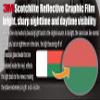 (x10) 3M Reflective Madagascar and US Flag Stickers | Versatile Safety Decals | Hard hats, laptops, bikes, toolboxes view 2