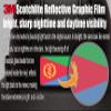(x10) 3M Reflective Eritrea and US Flag Stickers | Versatile Safety Decals | Hard hats, laptops, bikes, toolboxes view 2