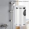 2Pcs Silver ABS Electroplating Shower Lifting Rail Bracket Base Bathroom Accessories Shower Base Shower Lift Foot Flat Cover view 2