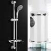 2Pcs Silver ABS Electroplating Shower Lifting Rail Bracket Base Bathroom Accessories Shower Base Shower Lift Foot Flat Cover view 4