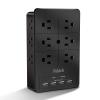 Surge Protector Wall Charger, 12 Wide AC Outlets Power Strip, 4 Ports USB Charging Blocks, Multiple Plug Adapter Wall Mount, Plug Extender Heavy Duty, Outlet Splitter for Home, Office Supplies view 1