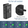 Surge Protector Wall Charger, 12 Wide AC Outlets Power Strip, 4 Ports USB Charging Blocks, Multiple Plug Adapter Wall Mount, Plug Extender Heavy Duty, Outlet Splitter for Home, Office Supplies view 4