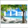 Beautiful Beach Tropical Pam Ocean 4 Toggle Electrical Switch Wall Plate (8.38 x 4.69in) view 1