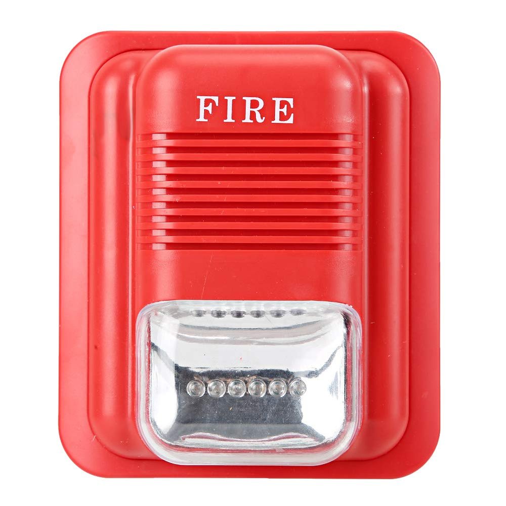 Asixxsix Warning Strobe Sound and Light Warning, Alarm Alarm, Siren System DC12V/24V Hotels Markets for Home Farm Villa