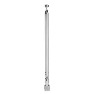 6 Sections Telescopic Antenna, FM Antenna Portable Radio Antenna, SMA Male Connector for Audio Vedio Home Theater TV Tuner, etc