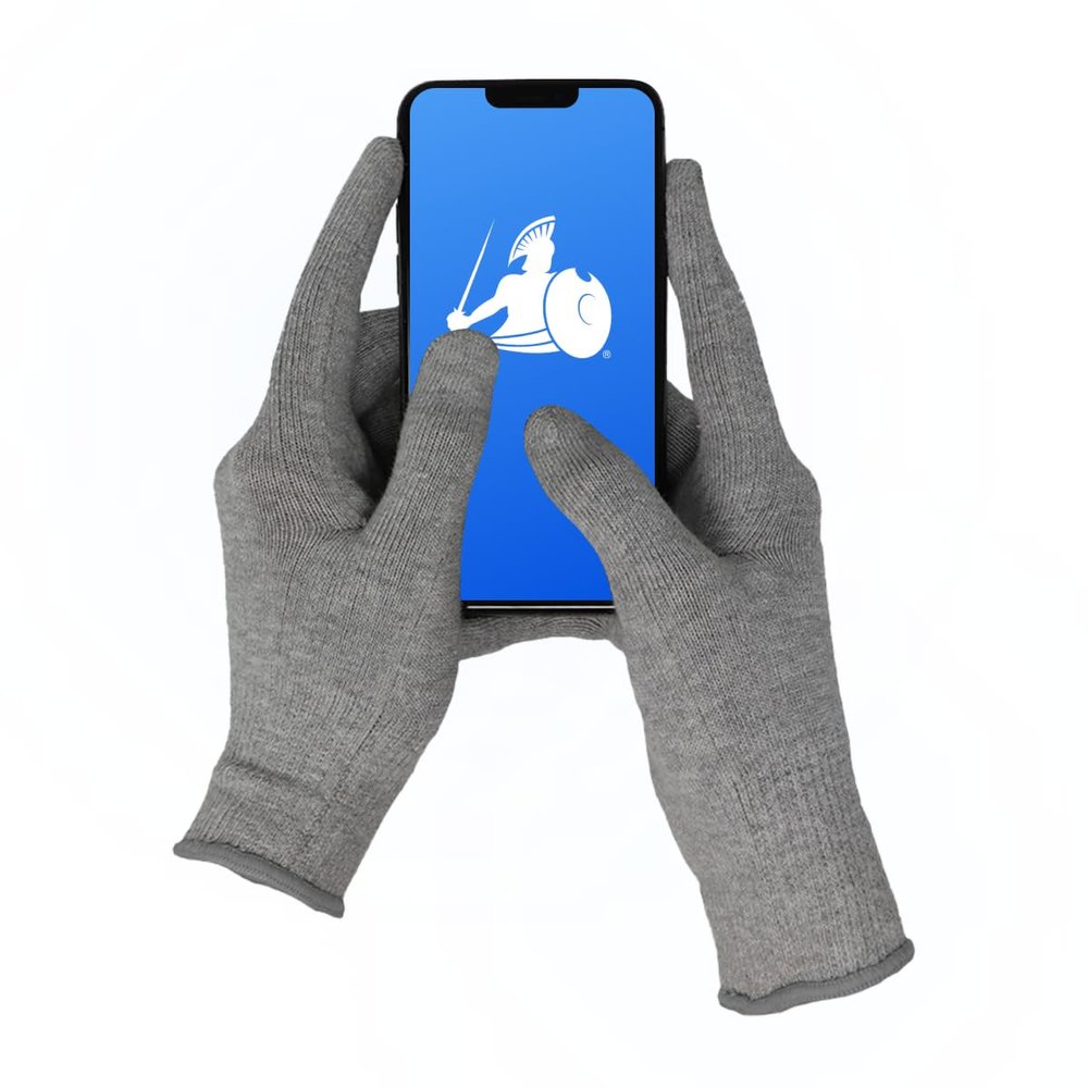 DefenderShield EMF Radiation Protection Gloves  Computer & Cell Phone Gloves Touchscreen-Friendly  Comfortable EMF Protection for Cell Phone Use  Small Size, Anti-Odor & Anti-Static Material