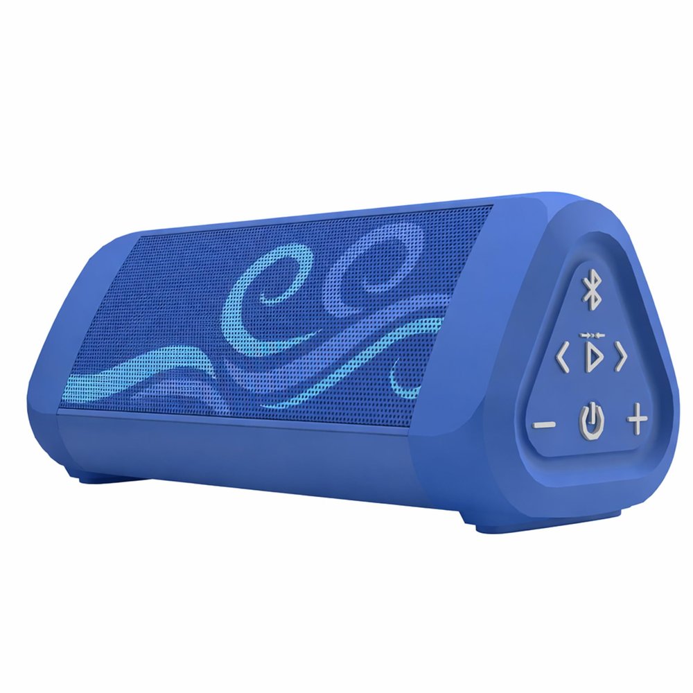 OontZ Angle 3 Ultra - Portable Bluetooth Speaker, 14 Watts, Bigger Bass, Hi-Quality Sound, 100 Ft Wireless Range, IPX7 Waterproof, Outdoor, Great Gift (SUP Edition, Blue)