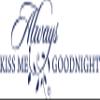Decaltor Purple 46" x 15" Always Kiss Me Goodnight sty3 Quotes Sayings Words Art Decor Lettering Vinyl Wall Art Inspirational Uplifting view 1