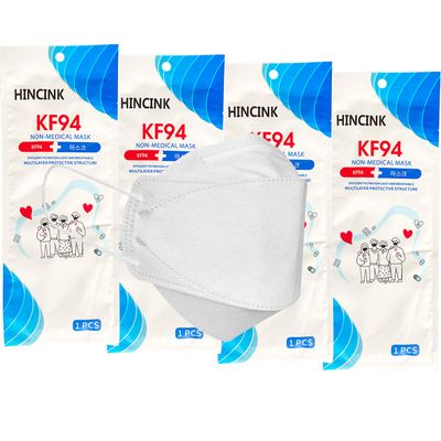 KF94 Face Mask 20 Pack, Individually Wrapped, 4-Layer Disposable Mask