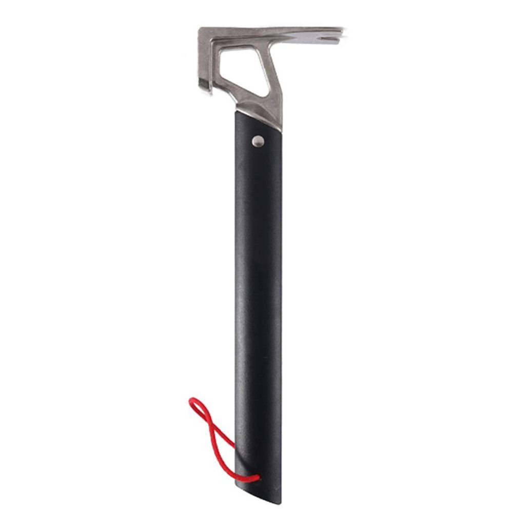 Outdoor Camping Tent Hammer Steel Peg Puller with Ergonomic Handle
