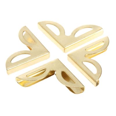 100pcs Golden Decorative Metal Corner Brackets For Books Scrapbooking Photo Albums Menus Corner Protectors Crafts DIY DUO ER (Color : C 100PCS)