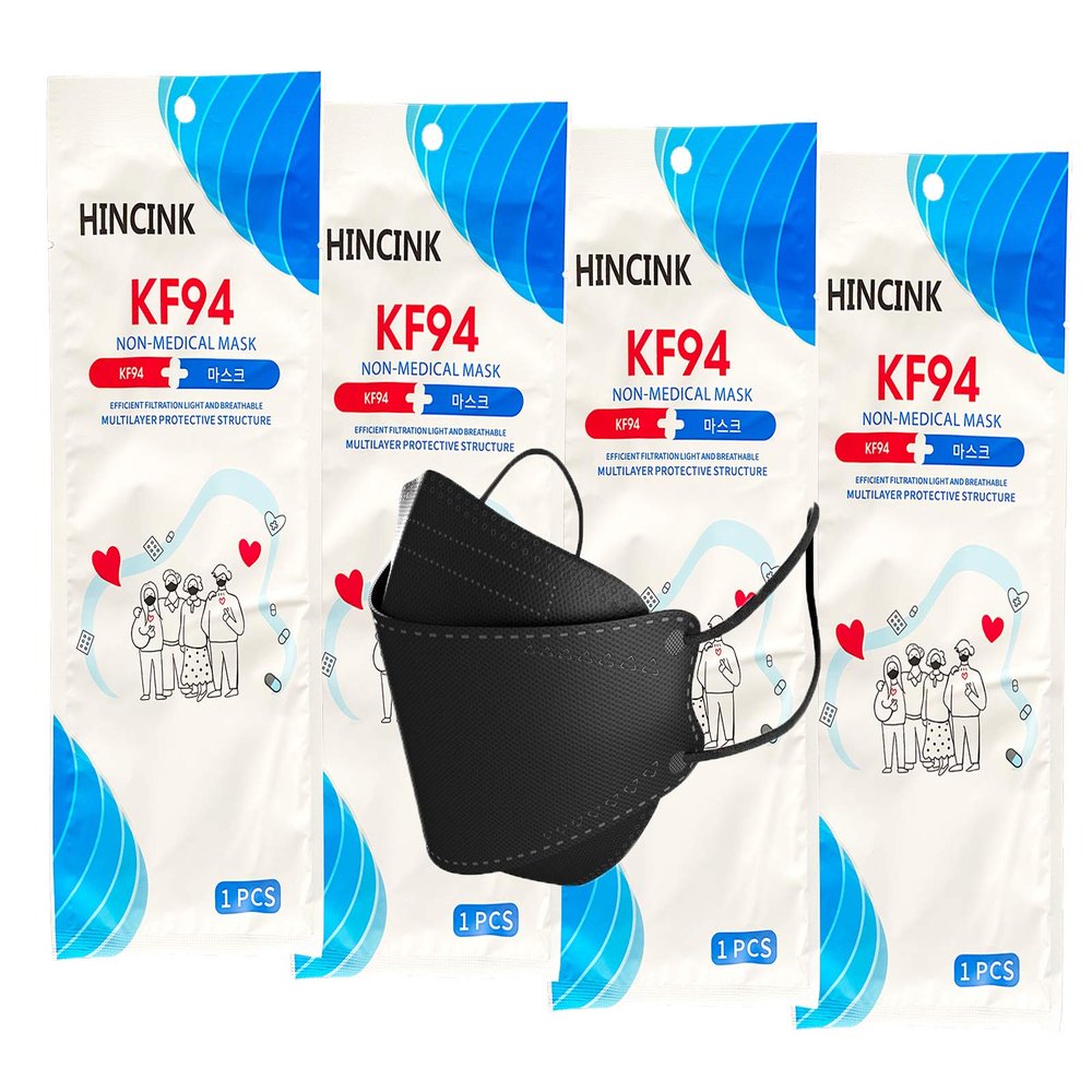 KF94 Face Mask 20 Pack, Individually Wrapped, 4-Layer Disposable Mask
