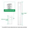 Forestchill Portable Air Conditioner Window Seal Plates Kit for 5" Diameter Exhaust Hose, Universal AC Vent Kit for Sliding Windows and Hung Windows, Adjustable Length Sealing Panels for Mobile A/C view 2