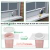Forestchill Portable Air Conditioner Window Seal Plates Kit for 5" Diameter Exhaust Hose, Universal AC Vent Kit for Sliding Windows and Hung Windows, Adjustable Length Sealing Panels for Mobile A/C view 3