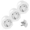 3 Pack European to US Plug Adapter, VINTAR EU to US Adapter, Europe to USA Travel Converter for Most of EU Spain France Type C E F Plugs to America view 1