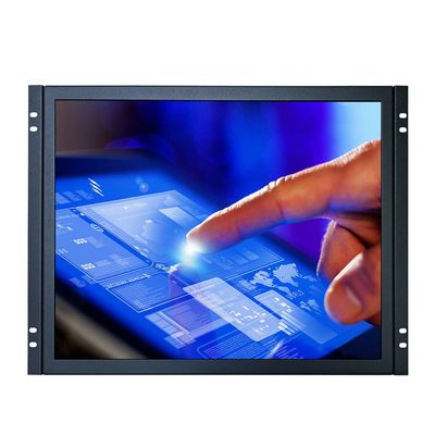 iChawk 17'' inch PC Monitor 1280x1024 4:3 HDMI-in VGA USB Metal Shell Embedded Open Frame Wall-Mounted Industrial Four-Wire Resistive Touch LCD Screen Display with Built-in Speaker K170MT-59R