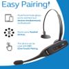 BlueParrott C400-XT Voice-Controlled Bluetooth Headset - Industry Leading Sound with Long Wireless Range, Noise-Cancelling - Compatible with iOS and Android (Black) Bundle with Blucoil Carrying Case view 4