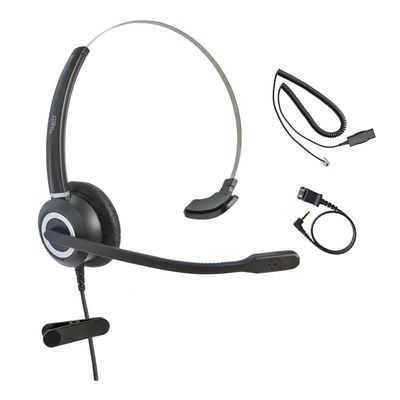Avaya Headset HD Voice with HIS Adapter Compatible with Avaya 1600, 9600, J100 Series Phones Model, Plus 3.5mm Adapter (Monaural)