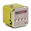 Mini Speaker,Support Memory Card and U Disk,Music Player,Portable FM Radio Stereo,PC Fashion(Green) view 4