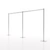 OnlineEEI, 8 Foot Tall Fixed Height Portable Pipe and Drape Backdrop Kit, 8ft x 20ft Breakapart, (No Drapes) (BBD9990820C) view 2