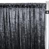 Your Chair Covers - Velvet 8 ft x 60 Inch Drape with 4 Inch Pocket - Black view 2